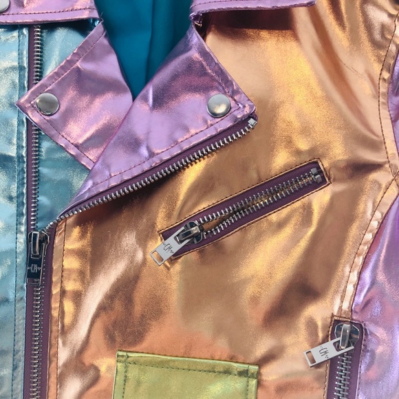Metallic Moto Jacket - Picture 5 of 10